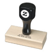 Roos monogram retouradres rubberstempel (Stempel)