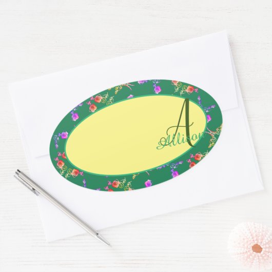 Roos Monogram Sticker (Envelop)