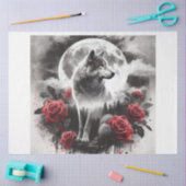 Roos Moon Wolf Tissuepapier (Craft)