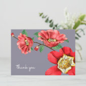 Roos Moss gepersonaliseerde Briefpapier platte kaa Bedankkaart (Staand voorkant)