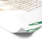 Roos -mosterdtabel poster (Hoek)