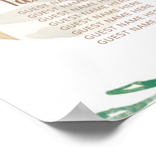 Roos -mosterdtabel poster (Hoek)