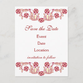 Roos Motief Aankondigingskaart