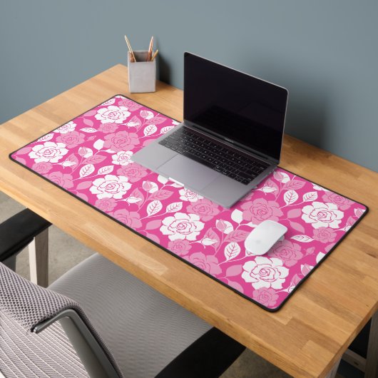 ROOS MOTIEF IN ROZE BUREAUMAT (Kantoor 2)