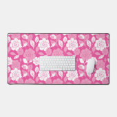 ROOS MOTIEF IN ROZE BUREAUMAT (Keyboard & Muis)