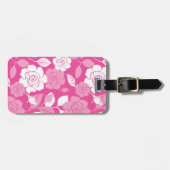 ROOS MOTIEF (ROZE) BAGAGELABEL (Voorkant horizontaal)