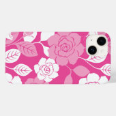 ROOS MOTIEF (ROZE) Case-Mate iPhone CASE (Achterkant (horizontaal))