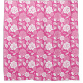 ROOS MOTIEF (ROZE) DOUCHEGORDIJN (Voorkant)