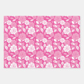 ROOS MOTIEF (ROZE) INPAKPAPIER VEL (Voorkant)