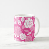 ROOS MOTIEF (ROZE) KOFFIEMOK (Voorkant rechts)