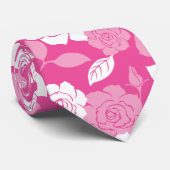ROOS MOTIEF (ROZE) STROPDAS (Opgerold)