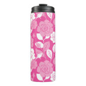 ROOS MOTIEF (ROZE) THERMOSBEKER (Voorkant)