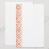 Roos Motif Stationery Briefpapier (Voorkant / Achterkant)