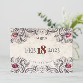 Roos Mouline Rouge Rustic Kaart (Staand voorkant)