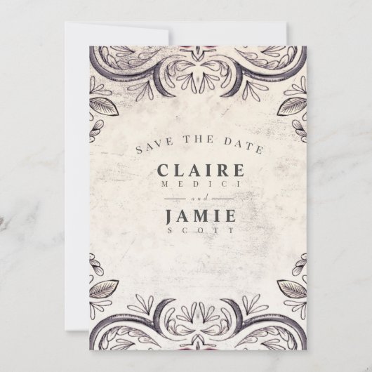 Roos Mouline Rouge Rustic Kaart (Achterkant)