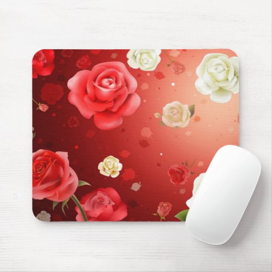 Roos Mousepad Muismat (Met muis)