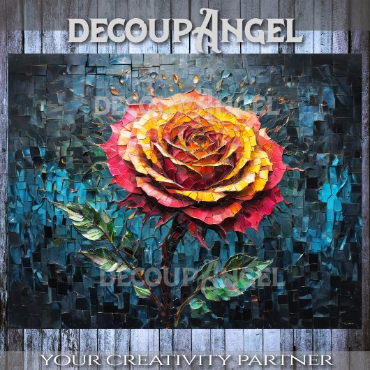 Roos Mozaïek - Decoupage - Tissuepapier