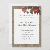  Roos Music Wedding Invitation Kaart (Voorkant)