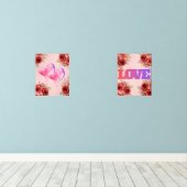 Roos Muurkunst Sets (Houten vloer)