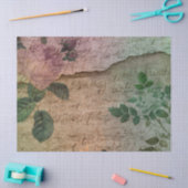  Roos Muziek die op Onderdrukte Ontkoppeling schri Tissuepapier (Craft)