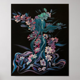 Roos n Bloom - Om Canvas Schilderij Poster