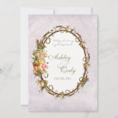 Roos n vogeltjes, bruiloft uitnodiging (Achterkant)