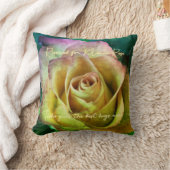 Roos naam en bericht Sierkussen (Deken)