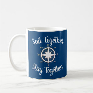 Roos Nautical Compass Custom Koffiemok