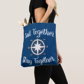 Roos Nautical Compass Custom Tote Bag (Dichtbij)