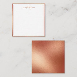 Roos Nepgoud Folie Minimalistische Monogram Twee R Notitiekaartje