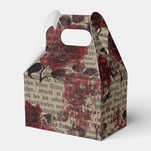  Roos Newsprint Typografie Bedankdoosjes (Achterkant)