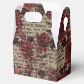  Roos Newsprint Typografie Bedankdoosjes (Geopend)