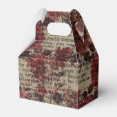  Roos Newsprint Typografie Bedankdoosjes (Voorkant Zijde)