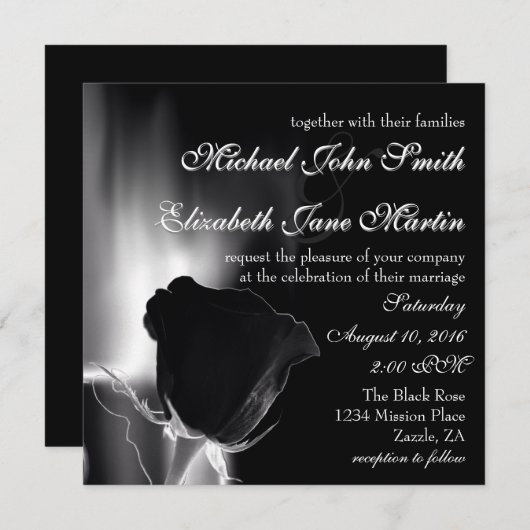 Roos Noire Kaart (Voorkant / Achterkant)