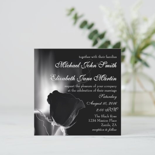 Roos Noire Kaart (Staand voorkant)