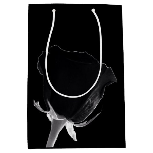 Roos Noire Medium Cadeauzakje (Voorkant)