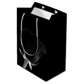 Roos Noire Medium Cadeauzakje (Achterkant Gekanteld)