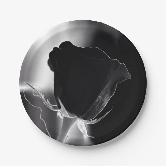 Roos Noire Papieren Bordje (Voorkant)