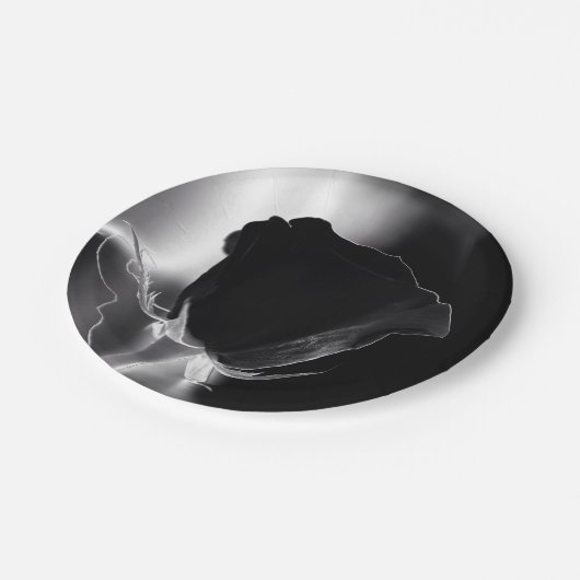 Roos Noire Papieren Bordje (Gekanteld)