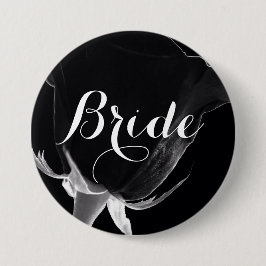 Roos Noire Ronde Button 7,6 Cm