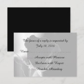 Roos Noire RSVP-kaarten RSVP Kaartje (Voorkant / Achterkant)