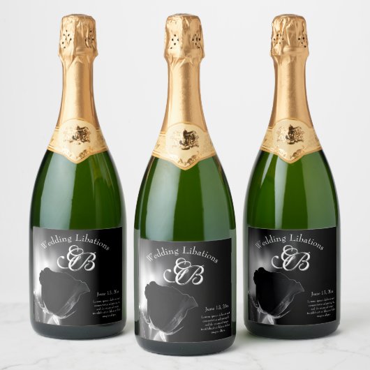 Roos Noire Sparkling Wijnetiket (Flessen)