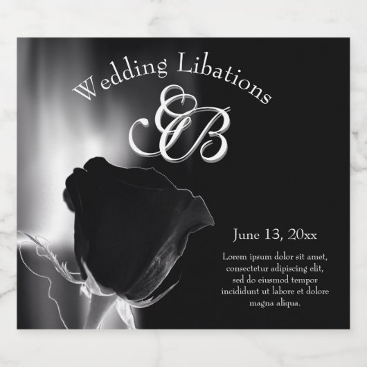 Roos Noire Sparkling Wijnetiket (Enkel label)