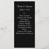 Roos Noire Trouwprogramma Kaart (Achterkant)