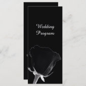 Roos Noire Trouwprogramma Kaart (Voorkant / Achterkant)