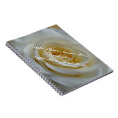 Roos Notitieboek Personaliseer Romantic White Rose (Rechterzijde)