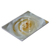 Roos Notitieboek Personaliseer Romantic White Rose (Linkerzijde)