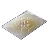 Roos Notitieboek Personaliseer Romantic White Rose (Linkerzijde)