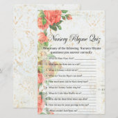  roos Nursery Rhyme Quiz baby shower game (Voorkant / Achterkant)