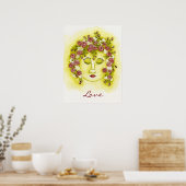 Roos Nymph Poster - Gezegde aanpassen (Keuken)